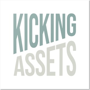 Funny Accounting Pun Kicking Assets Posters and Art